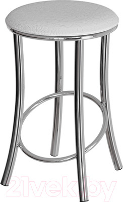 Табурет ВВР Сфера (экокожа белый крокодил)