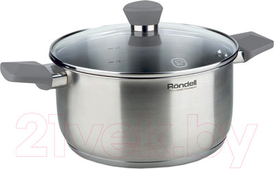 Кастрюля Rondell Strike RDS-714 (2.8л, серые ручки)