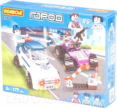 Конструктор Полесье Классик Город. Полиция-3 / 81988 (177эл)
