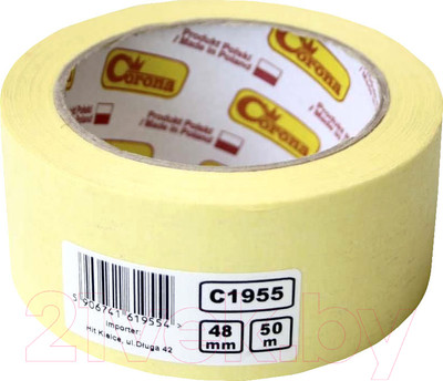 Лента малярная Corona 48ммx50м (желтый)