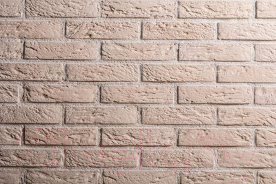 Декоративный камень бетонный РуБелЭко Кирпич Римский КР-002 (слоновая кость)