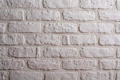 Декоративный камень бетонный РуБелЭко Кирпич Средневековый КС-001 (белый)