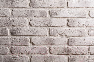 Декоративный камень бетонный РуБелЭко Древний кирпич ДК-002 (белый с тонировкой)