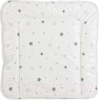Пеленальный матрас Polini Kids Звездное сияние на комод 65x65 / 0002429-24 (белый/серый)