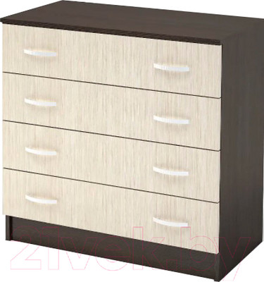 Комод Стендмебель Басса КМ-554-М 4 ящика (дуб белфорт/венге)