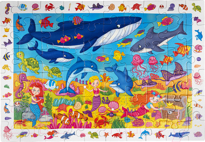 Пазл Айрис-пресс IQ с развивающей игрой. Русалочки / 9785811272266 (60эл)