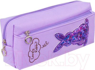 Пенал Юнландия Зайка / 228989 (фиолетовый)