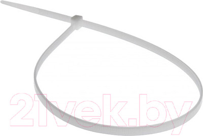 Стяжка для кабеля Rexant 07-1302 (100шт, белый)
