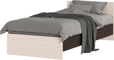 Односпальная кровать Стендмебель Басса КР-555 (дуб белфорт/венге)