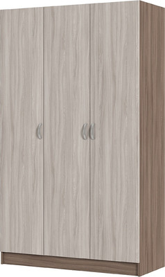 Шкаф Стендмебель Басса ШК-557 трехстворчатый (ясень шимо светлый/ясень шимо темный)