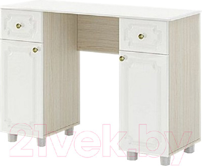 Туалетный столик Стендмебель Виктория СТ-911 (жемчуг/дуб белфорт)