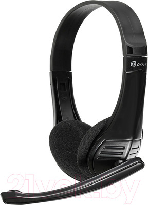 Наушники-гарнитура Оклик HS-M150 (черный)
