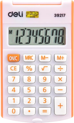 Калькулятор Deli E39217 (оранжевый)