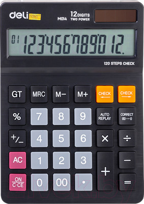 Калькулятор Deli EM01420 (черный)
