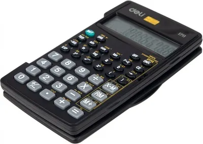 Калькулятор Deli E1711 (черный)