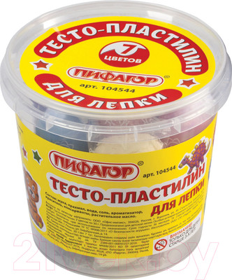 Пластилин Пифагор 104544 (7цв)
