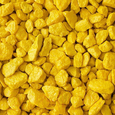 Щебень декоративный РуБелЭко Мраморный 5-10мм (20кг, желтый)