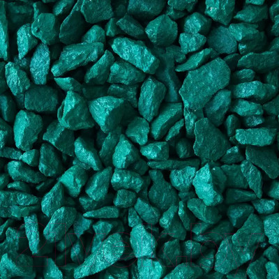 Щебень декоративный РуБелЭко Гранитный 5-10мм (20кг, зеленый)