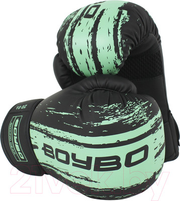 Боксерские перчатки BoyBo Stain (10oz, голубой)