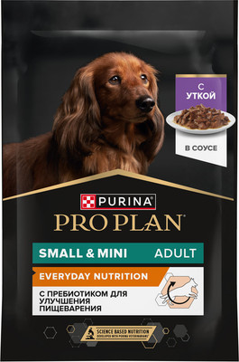 Влажный корм для собак Pro Plan Adult OptiSavour с уткой (85г)