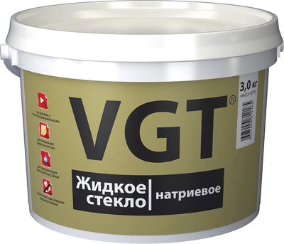 Жидкое стекло VGT Натриевое (3кг)