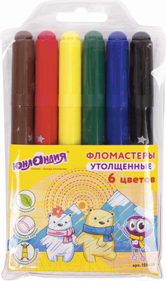 Фломастеры Юнландия В Арктике / 151428 (6шт)