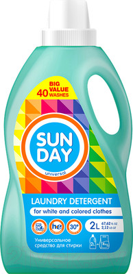 Гель для стирки Sunday Универсальный (2л)