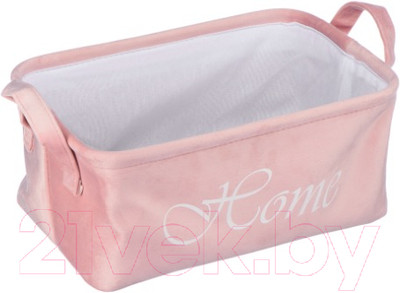 Корзина Handy Home Велюр 340x220x160 / LIS-33 L (розовый)