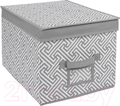 Коробка для хранения Handy Home Орнамент 400x300x250 / UC-203 (серый)