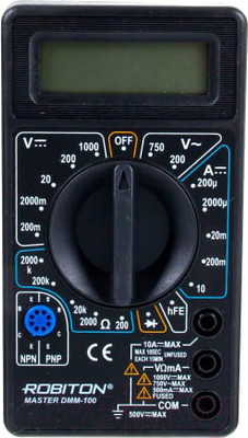 Мультиметр цифровой Robiton Master DMM-100 BL1 / БЛ13353