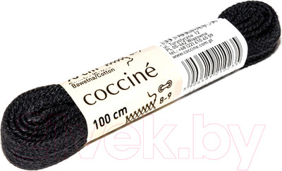 Шнурки для обуви Coccine Poliester Band / SZNP/100/CZA/7P (100см, черный)