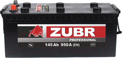 Автомобильный аккумулятор Zubr Professional L+ (145 А/ч)