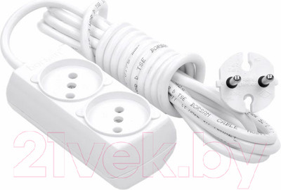 Удлинитель Borsan BR-1542-3 (белый)