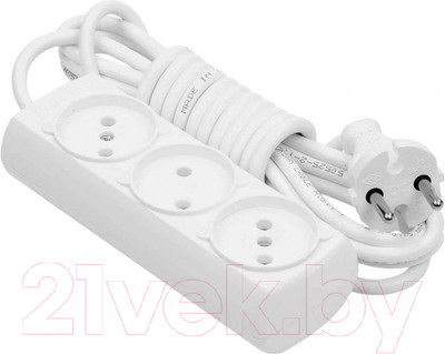 Удлинитель Borsan BR-1543-3 (белый)