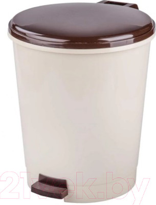 Мусорное ведро Альтернатива М6805 (12л, слоновая кость)
