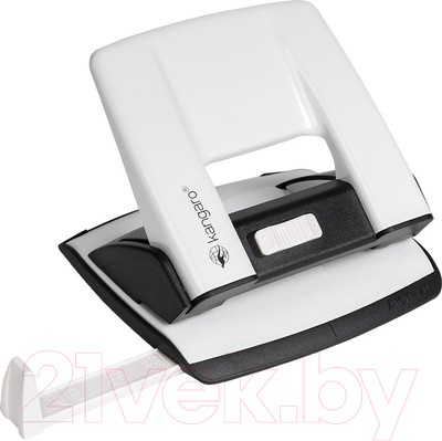 Дырокол Kangaro Aion-20/S (белый металлик)