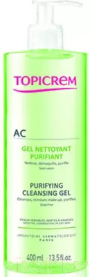 Гель для умывания Topicrem АК Очищающий оздоравливающий (400мл)