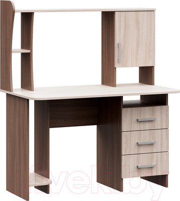 Компьютерный стол Стендмебель №5 (ясень шимо светлый/ясень шимо темный)