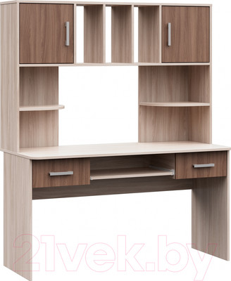 Компьютерный стол Стендмебель №8 (ясень шимо светлый/ясень шимо темный)