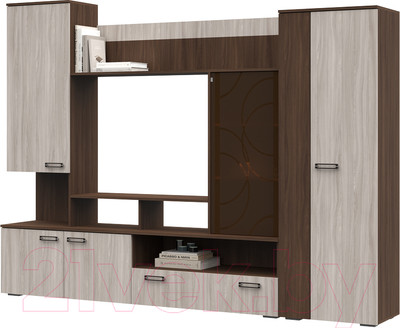 Стенка Стендмебель Сиена (ясень шимо светлый/ясень шимо темный)