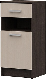 Тумба в прихожую Стендмебель Машенька ТБ-201 (дуб беленый/венге)