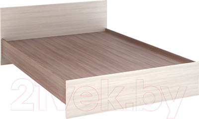 Полуторная кровать Стендмебель Басса КР-556 (ясень шимо светлый/ясень шимо темный)