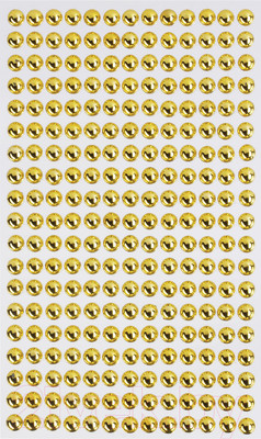 Набор страз декоративных Остров Сокровищ Круглые / 661570 (золото)