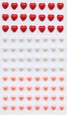 Набор страз декоративных Остров Сокровищ Сердце / 661572 (85шт)