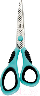 Ножницы канцелярские Milan Soft / BWM10150DB (бирюзовый/черный)