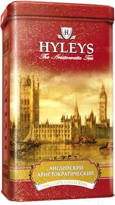 Чай листовой Hyleys Английский аристократический черный / 10300 (100г, жестяная банка)