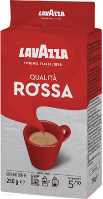 Кофе молотый Lavazza Qualita Rossa / 5643 (250г, в вакуумной упаковке)