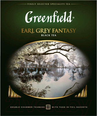 Чай пакетированный GREENFIELD Earl Grey Fantasy черный / Nd-00001695 (100пак)