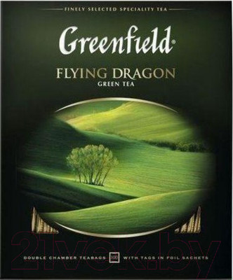 Чай пакетированный GREENFIELD Flying Dragon зеленый / Nd-00001696 (100пак)