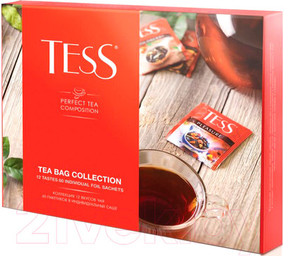 Чай пакетированный Tess Коллекция чая 12 видов / Nd-00002323
